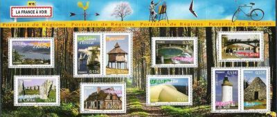 timbre Bloc feuillet N° 89, La France à voir