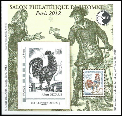 timbre CNEP N° 62, Salon philatélique d'Automne 2012'