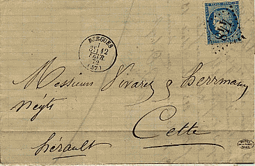 Tarif postal du 1 er septembre 1871
