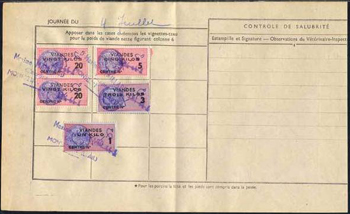 taxe sur carnet viande