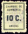 timbre N° 1, Vignette Chambre de commerce d'Amiens
