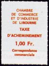 timbre N° 6, Vignette Chambre de commerce  de Libourne