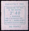 timbre N° 12, Vignette Courrier de Jersey vers la France