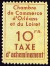 timbre N° 3, Vignette Chambre de commerce d'Orléans