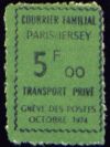  Vignette Courrier à destination de Jersey 