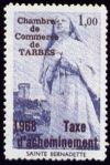 timbre N° 10, Vignette Chambre de commerce de Tarbes