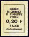 timbre N° 4, Vignette Chambre de commerce  d'Epinal