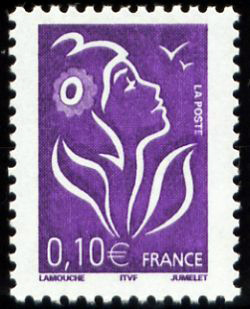 timbre N° 3732, Marianne de Lamouche