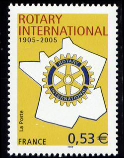 timbre N° 3750, Rotary International