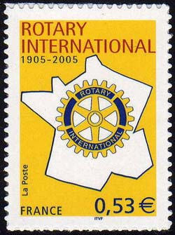 timbre N° 3750A, Rotary International
