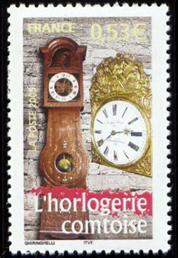 timbre N° 3768, La France à vivre - L´horlogerie comtoise