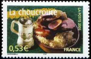 timbre N° 3774, La France à vivre - La choucroute