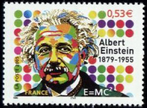 timbre N° 3779, Albert Einstein (1879-1955) auteur de la théorie de la relativité