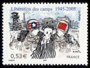 timbre N° 3781, 60ème anniversaire de la libération des camps