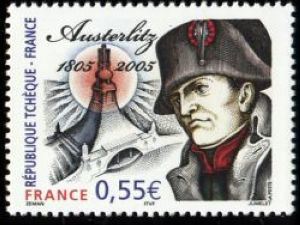 timbre N° 3782, Bicentenaire de la bataille d'Austerlitz 1805 - 2005