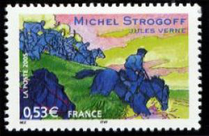 timbre N° 3792, Jules Vernes : Les voyages extraordinaires « Michel Strogoff »