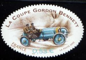 timbre N° 3795, Coupe Gordon Bennett, La Richard Brasier 1905