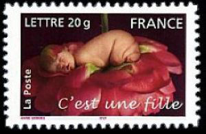 timbre N° 3804, Timbre de naissance