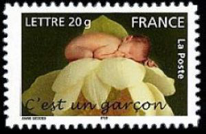  Timbre de naissance <br>C'est un garçon