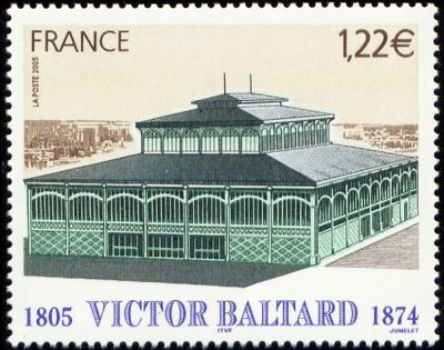 timbre N° 3824, Victor Baltard - Le pavillon à Nogent-sur-Marne