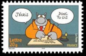  Le chat du dessinateur Philippe Geluck « J'écris, donc tu lis » 