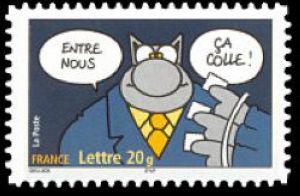  Le chat du dessinateur Philippe Geluck « Entre nous ça colle » 