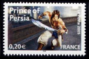 timbre N° 3844, Collection jeunesse : Héros de jeux vidéo : Prince of Persia