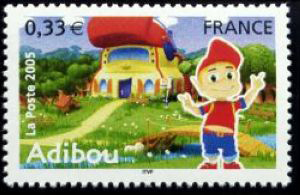 timbre N° 3848, Collection jeunesse : Héros de jeux vidéo : Adibou
