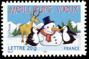 timbre N° 3854, Meilleurs voeux
