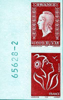 timbre N° P3841, Marianne de Dulac