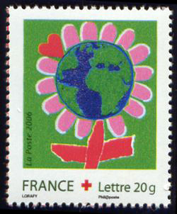 timbre N° 3991, Au profit de La Croix Rouge (fleur)