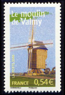 timbre N° 3949, Le Moulin de Valmy