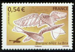 timbre N° 3980, Machines volantes - Barque ailée - Jean Marie Le Bris