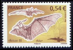 timbre N° 3981, Machines volantes - Avion III - Clément Agnès Ader