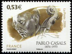 timbre N° 3941, Pablo Casals (1879-1973)