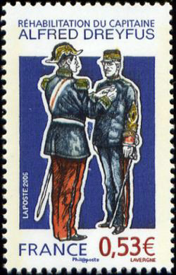 timbre N° 3938, Réhabilitation du capitaine Alfred Dreyfus