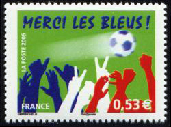 timbre N° 3936, Merci les Bleus