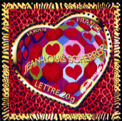 timbre N° 3861, Saint Valentin Coeur 2006 de Jean-Louis Scherrer