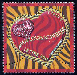 timbre N° 3862, Saint Valentin Coeur 2006 de Jean-Louis Scherrer