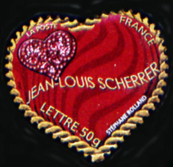 timbre N° 3864, Saint Valentin Coeur 2006 de Jean-Louis Scherrer