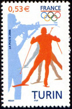 timbre N° 3876, Jeux olympiques d'hiver 2006 à Turin (Italie)
