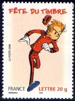 timbre N° 3877, Fête du timbre 2006, Spirou