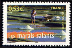 timbre N° 3883, La France à vivre - Les marais salants