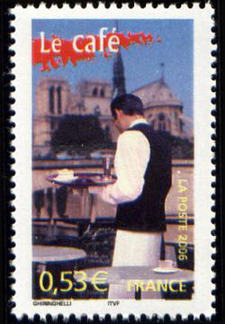 timbre N° 3889, La France à vivre - Le café