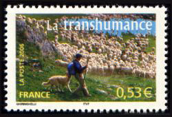 timbre N° 3890, La France à vivre - La transhumance