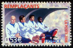 timbre N° 3906, Coupe du monde de football 2006 - Remplaçants