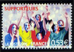 timbre N° 3907, Coupe du monde de football 2006 - Supporteurs