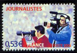 timbre N° 3909, Coupe du monde de football 2006 - Journalistes