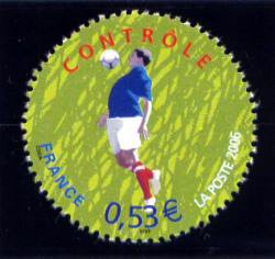 timbre N° 3911, Coupe du monde de football 2006 - Contrôle