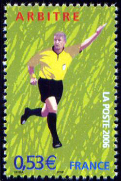 timbre N° 3915, Coupe du monde de football 2006 - Arbitre
